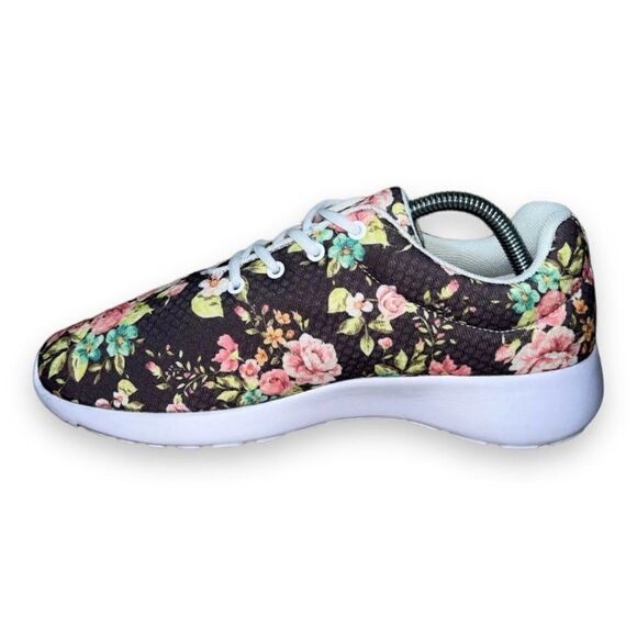 Yes We Vibe Bloom and Be Flowerful Grey/Pink Women's 9.5 - Picture 5 of 10
